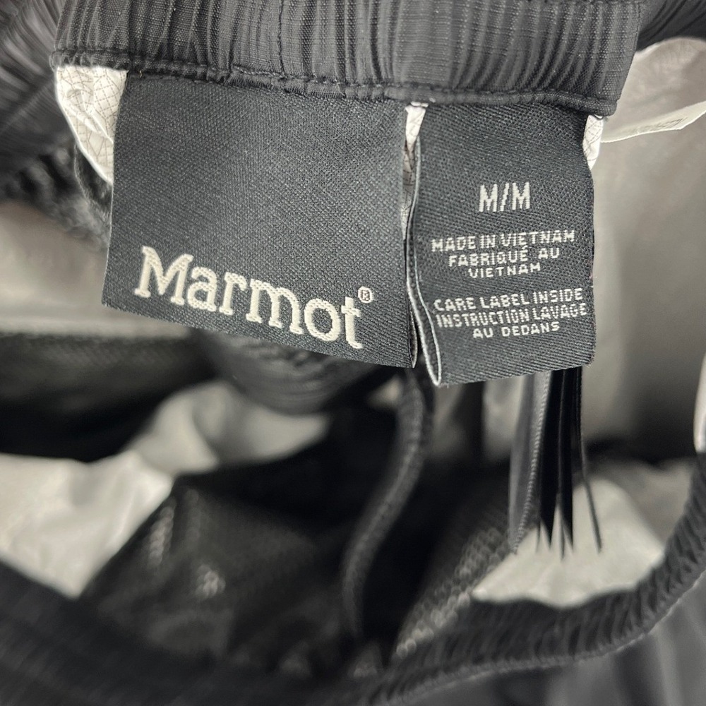 Marmot PreCip Rain Pants Mens Medium Black Excellent Waterproof G41240 - Picture 6 of 7